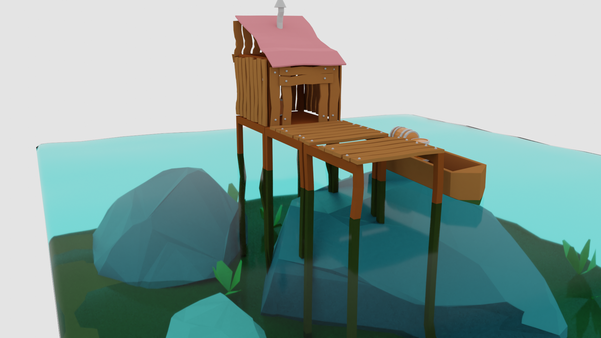Low Poly Sea-House preview image 1